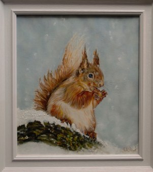 Squirrel in the Snow 2017